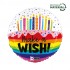 18" Μπαλόνι γενεθλίων 'Make a Wish' Rainbow