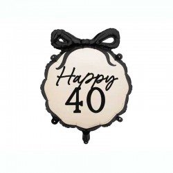 26" Μπαλόνι Happy 40 Με φιόγκο 26" Μπαλόνι Happy 40 Με φιόγκο