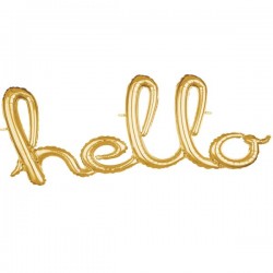 Μπαλόνι "Hello" χρυσό Μπαλόνι "Hello" χρυσό