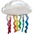 Μπαλόνι Ιριδίζον Σύννεφο με Rainbow Streamers