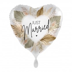 Μπαλόνι Just Married Φλοράλ 18" Μπαλόνι Just Married Φλοράλ 18"