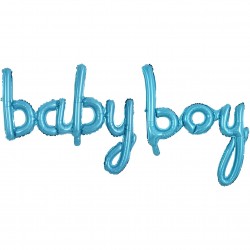 Μπαλόνι μπλε φράση 'baby boy' Μπαλόνι μπλε φράση 'baby boy'