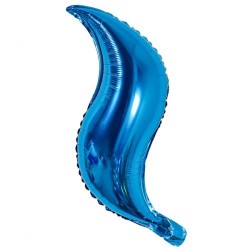 Μπαλόνι Μπλε Swirling S για ουρά γοργόνας Μπαλόνι Μπλε Swirling S για ουρά γοργόνας