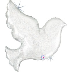 Μπαλόνι Περιστέρι λευκό ιριδίζον 31" Μπαλόνι Περιστέρι λευκό ιριδίζον 31"