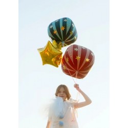 Μπαλόνι Πράσινη σφαίρα με Χρυσά Αστέρια 4D Μπαλόνι Πράσινη σφαίρα με Χρυσά Αστέρια 4D