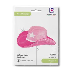Μπαλόνι ροζ Καπέλο Cowgirl 26" Μπαλόνι ροζ Καπέλο Cowgirl 26"