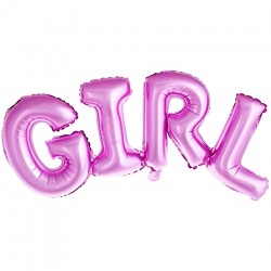 Μπαλόνι ροζ φράση 'GIRL' Μπαλόνι ροζ φράση 'GIRL'