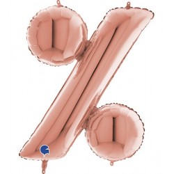 Μπαλόνι σύμβολο “%” rosegold 40″ Μπαλόνι σύμβολο “%” rosegold 40″