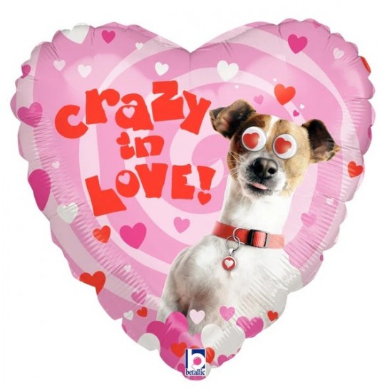 21" Μπαλόνι σκυλάκι "Crazy In Love"