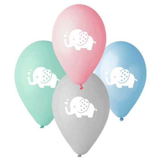 Μπαλόνι τυπωμένο Ελεφαντάκι 13'' (25 τεμ)
