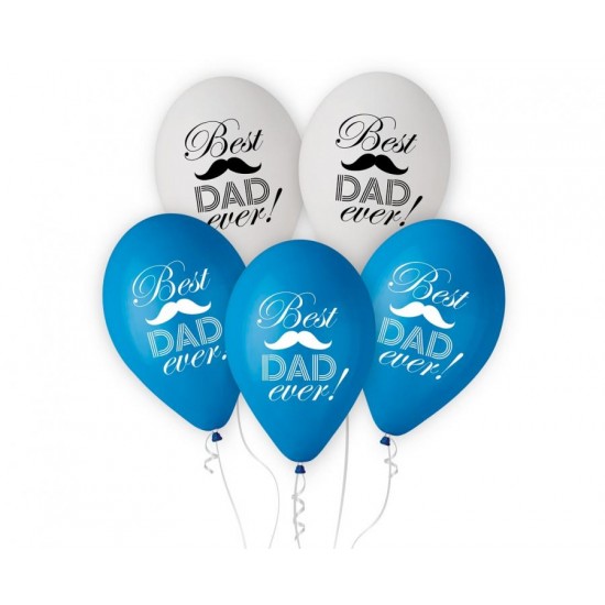 Μπαλόνια Best Dad ever (5 τεμ)