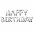 Μπαλόνια Happy Birthday Ασημί (13 τεμ)