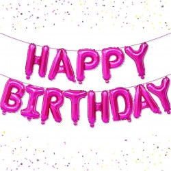 Μπαλόνια Happy Birthday Φούξια (13 τεμ) Μπαλόνια Happy Birthday Φούξια (13 τεμ)