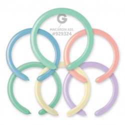 Μπαλόνια κατασκευής 260 παστέλ χρώματα (100 τεμ) Μπαλόνια κατασκευής 260 παστέλ χρώματα (100 τεμ)