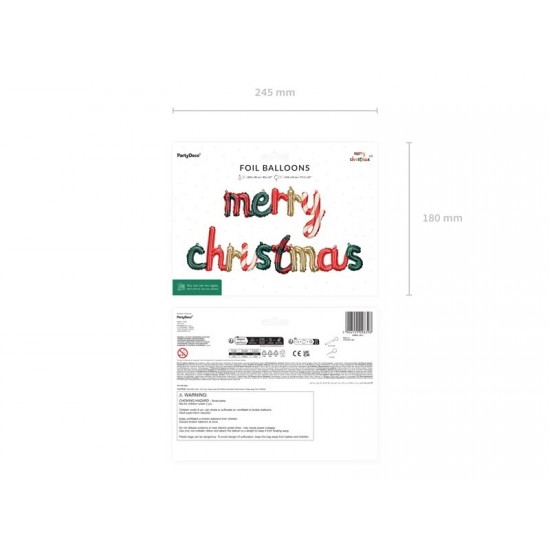 Μπαλόνια candy φράση ''Merry Christmas'' 143x25cm