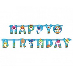 Μπάνερ Baby Shark "Happy Birthday" 1.80 cm Μπάνερ Baby Shark "Happy Birthday" 1.80 cm