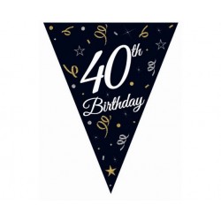 Μπάνερ γενεθλίων "40th Birthday" Μπάνερ γενεθλίων "40th Birthday"