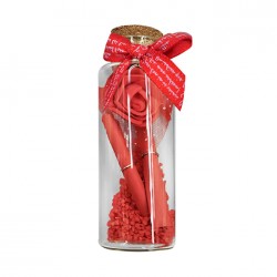 Μπουκαλάκι γυάλινο με φελλό LOVE Μπουκαλάκι γυάλινο με φελλό LOVE