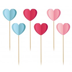 Οδοντογλυφίδες 3D Καρδιές "Love is in the air" Οδοντογλυφίδες 3D Καρδιές "Love is in the air"