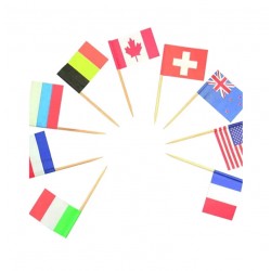 Οδοντογλυφίδες με Σημαίες (24 τεμ) Οδοντογλυφίδες με Σημαίες (24 τεμ)