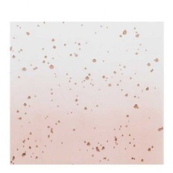 Όμπρε Χαρτοπετσέτες με Rosegold σταγόνες (16 τεμ) Όμπρε Χαρτοπετσέτες με Rosegold σταγόνες (16 τεμ)