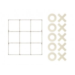 Παιχνίδι Τρίλιζας με σχοινί και ξύλινα σύμβολα (Real Size) Παιχνίδι Τρίλιζας με σχοινί και ξύλινα σύμβολα (Real Size)