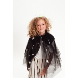 Παιδική Στολή μαύρη Κάπα με ασημί αστέρια Παιδική Στολή μαύρη Κάπα με ασημί αστέρια