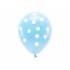 13'' Παστέλ μπαλόνια Γαλάζιο Πουά (6 τεμ)