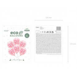 Παστέλ μπαλόνια Ροζ Πουά (6 τεμ) Παστέλ μπαλόνια Ροζ Πουά (6 τεμ)