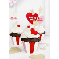 Περιτύλιγμα για cupcake Sweet Love (6 τεμ) Περιτύλιγμα για cupcake Sweet Love (6 τεμ)