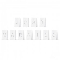 Φαναράκια για κεράκια "Just Married" (11 τεμ) Φαναράκια για κεράκια "Just Married" (11 τεμ)