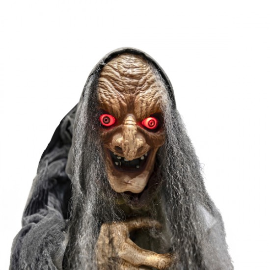 Animatronic Φιγούρα Halloween - Μάγισσα με φως και ήχο 160cm Animatronic Φιγούρα Halloween - Μάγισσα με φως και ήχο 160cm