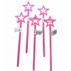 Φούξια Ραβδάκια με αστεράκι Princess (12 τεμ) Φούξια Ραβδάκια με αστεράκι Princess (12 τεμ)