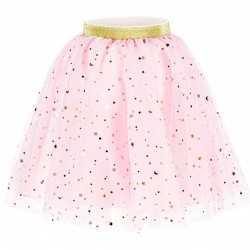 Φούστα Ροζ με χρυσά αστέρια Φούστα Ροζ με χρυσά αστέρια