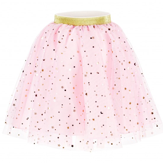 Φούστα Ροζ με χρυσά αστέρια