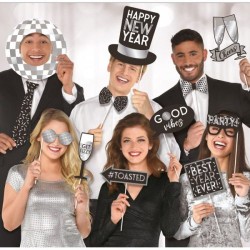 Photo booth Props Happy New Year (10 τεμ) Photo booth Props Happy New Year (10 τεμ)