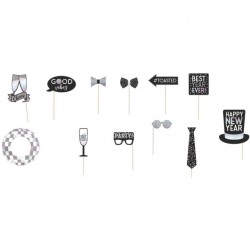 Photo booth Props Happy New Year (10 τεμ) Photo booth Props Happy New Year (10 τεμ)