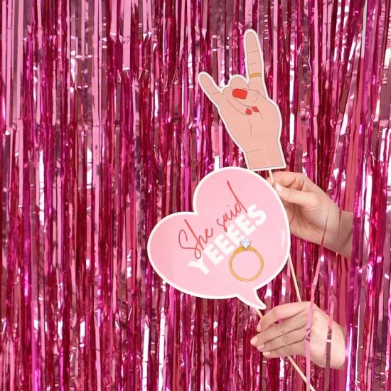 Photobooth Props “She said Yes!” (5 τεμ)