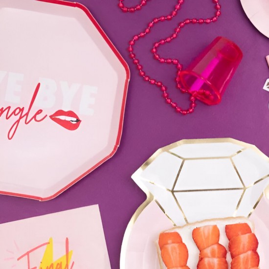 Πιάτα bachelorette "Bye Bye Single" (6 τεμ)