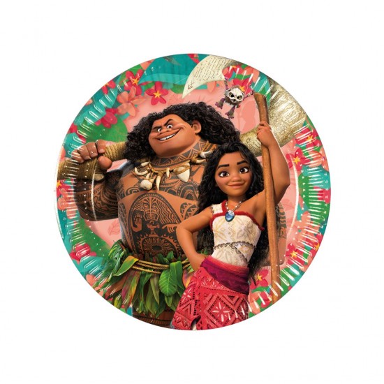 Πιάτα Γλυκού Χάρτινα Μοάνα (8 τεμ)