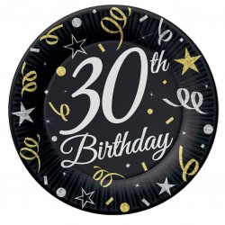 Πιάτα γλυκού 30th Birthday (6 τεμ) Πιάτα γλυκού 30th Birthday (6 τεμ)