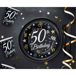 Πιάτα γλυκού 50th Birthday (6 τεμ) Πιάτα γλυκού 50th Birthday (6 τεμ)
