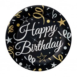 Πιάτα γλυκού Birthday κομφετί (6 τεμ) Πιάτα γλυκού Birthday κομφετί (6 τεμ)