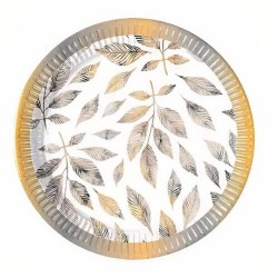 Πιάτα γλυκού χρυσά Κλαδιά (8 τεμ)