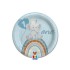 Γαλάζια Πιάτα γλυκού - One ελεφαντάκι (8 τεμ)