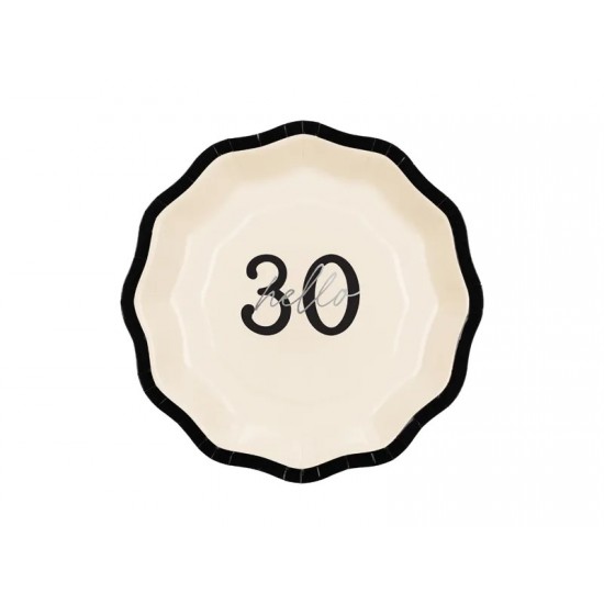 Πιάτα "Hello 30" (6 τεμ)