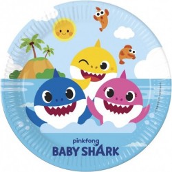 Πιάτα πάρτυ Baby Shark (8 τεμ) Πιάτα πάρτυ Baby Shark (8 τεμ)
