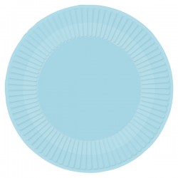 Πιάτα πάρτυ γαλάζια Clear Sky (8 τεμ)