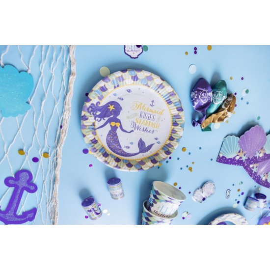 Πιάτα πάρτυ Mermaid Wishes (8 τεμ)
