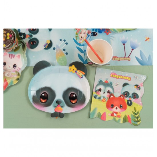 Πιάτα Πάρτυ Πάντα - Bangoberry (8 τεμ)